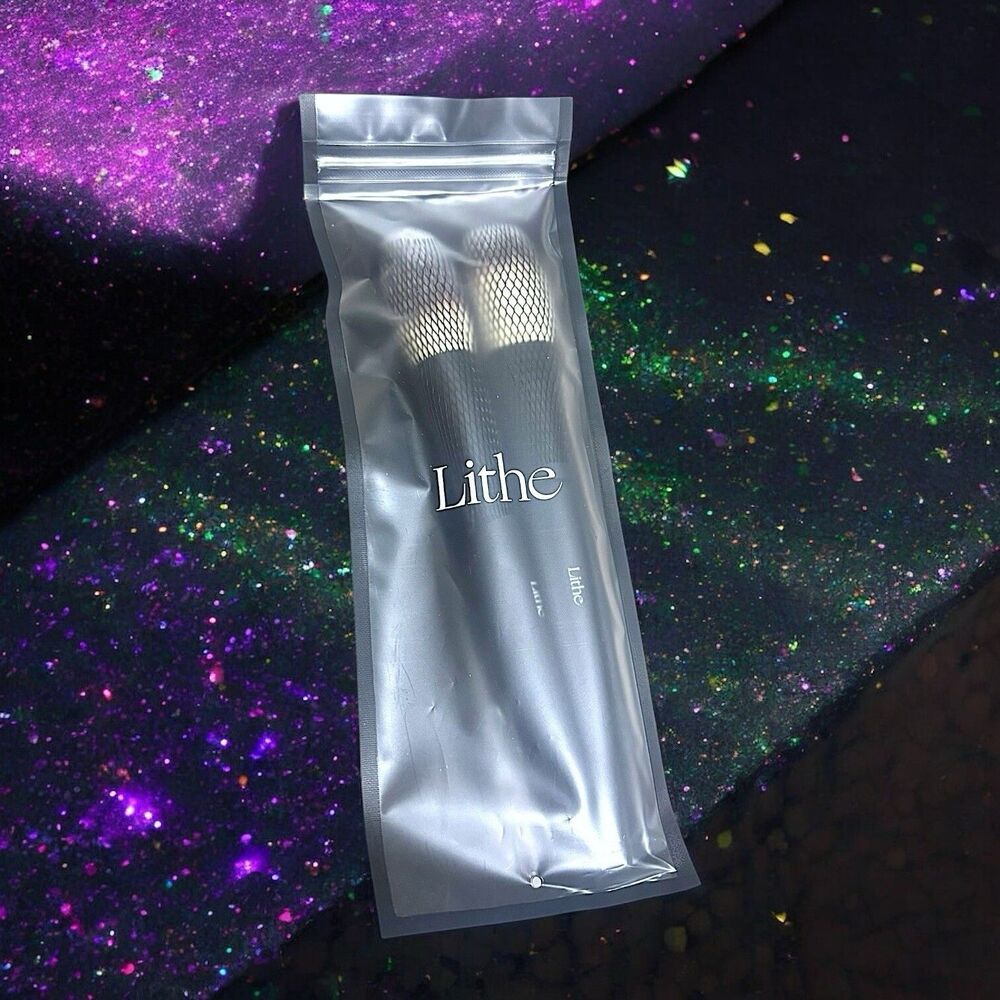 LITHE BEATY Essentials Face Brush Set - Powder Brush and Bronzer Brush NIP